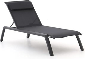 Verstelbaar ligbed Bellagio  | Aluminium | Grijs - Antraciet | Ligbed met wiel | Ligstoel tuin | Strandbed  | Kees Smit Tuinmeubelen