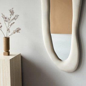 Organische Spiegel Beige - 66x66cm