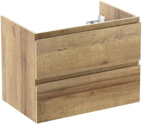 Ben Vario Wastafelonderkast greeploos 80x51cm Denver Eiken