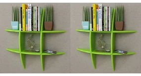 vidaXL Wandplanken 2 st groen