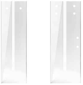 Saniclear Supreme glaswand voor douchedeur 110-120cm