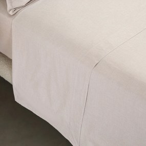 Gestreepte, gewassen katoenen perkal-platlakens, 120 draden/cm², Sabbal