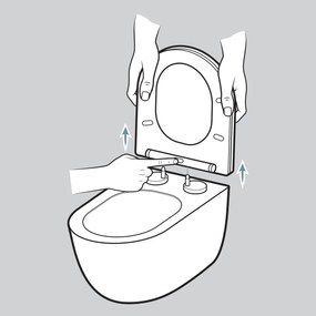 Brauer Tornado hangend toilet met tornadospoeling en quick release toiletzitting