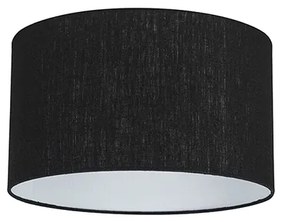 Stoffen lampenkap zwart 35/35/20
