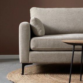 3-zitsbank Beige Stof