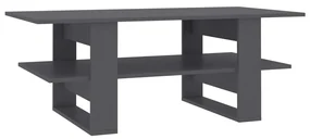 vidaXL Salontafel 110x55x42 cm bewerkt hout grijs