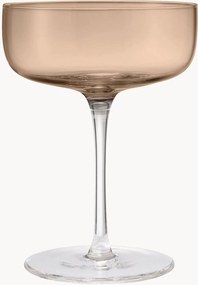 Mondgeblazen champagneglazen Fuumi, 4-delig
