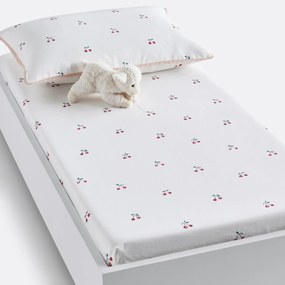 Hoeslaken in bio katoen, omslag 17 cm, Griotte