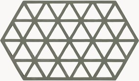 Grote siliconen onderzetterset Triangles, 6-delig