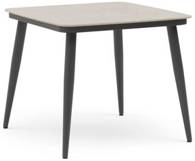 Dining Tuintafel  90 x 90 cm Aluminium Grijs Vienna