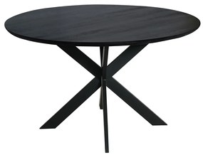 Starfurn Ferris Ronde Eettafel Zwart Eiken 130 Cm - 130 X 130cm.