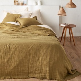 Beddensprei in gewassen linnen, Linange