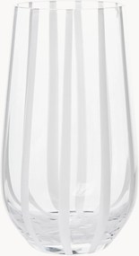 Mondgeblazen waterglas Stripe