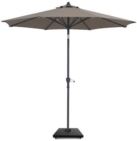 Camello Valerio Stokparasol .m (excl. Voet) Aluminium Taupe