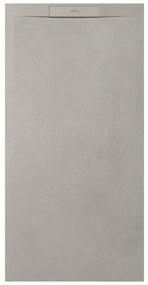 Zenon Essenza West Douchebak - 100x90cm - antislip - antibacterieel - mineraalmarmer - rechthoek - Ego Cream (creme) 400000000000039716