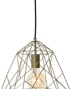 Industriële hanglamp goud - Framework Basic Modern Minimalistisch E27 Draadlamp rond Binnenverlichting Lamp