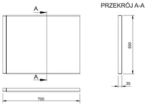 Plazan Modern Slim ligbad met paneel acryl 140x70cm wit glans