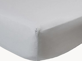 Boxspring hoeslaken Pearl Grey van perkalkatoen
