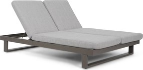 Lifestyle Garden Furniture Massimo Ligbed Met Kussen Antraciet/earth Aluminium Grijs