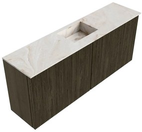 Mondiaz Joya DLux 100cm toiletmeubel shadow met wastafel faye midden 1 kraangat frappe