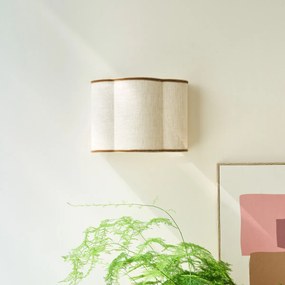 Wandlamp in linnen en fluweel, THADE