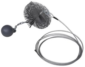 vidaXL Schoorsteenveegborstel rond Ø 15 cm