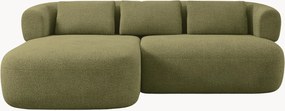Bouclé hoekbank Jenny (2-zits)