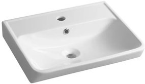 Bruckner Neon keramische wastafel 45x42cm wit