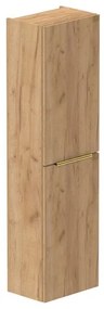 Thebalux hoge kast 165x45x29 2x dichte deur opbouwgreep Noëlla messing rechts draaiend t.b.v. Type 2/3/6/7/9 Sequoia 7TY45080SQ-NM