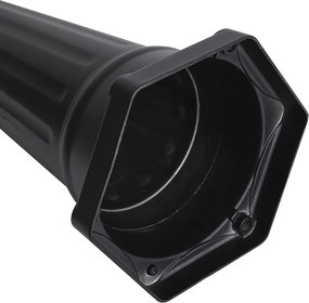 Klassieke buitenlantaarn zwart met koper 220cm 3-lichts IP44 - Havana