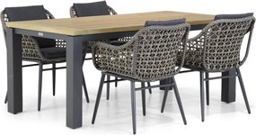 Tuinset 4 personen 180 cm Wicker Taupe Lifestyle Garden Furniture Dolphin/Veneto
