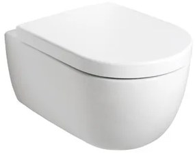 Plieger Kansas Compact randloos toilet met softclose & quick release zitting wit