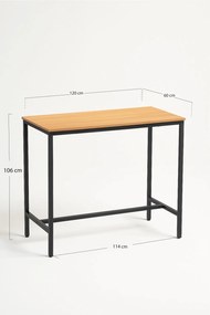 Biro Hoge Rechthoekige Tafel