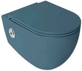 Isvea Infinity toiletpot met bidet en sensor randloos petrol