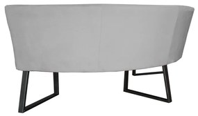 Eetkamerbank - Hengelo - geschikt voor ronde tafel 130 cm - stof Element steengrijs 24