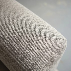 Rechte Bank Met Rond Element Links Taupe