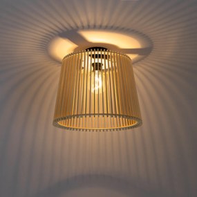 Landelijke buiten plafondlamp hout IP44 - Jayla