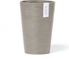 Ecopots bloempot Pisa 21 - Rond - Taupe - Diameter 21,1 x H29,8 cm