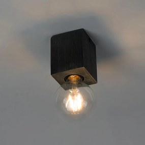 Landelijke opbouwspot zwart hout - Bloc