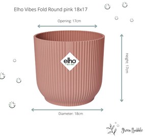 Pot elho Vibes Fold Round roze