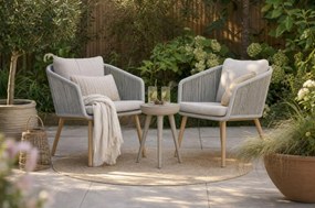Tuinset 4 personen 180 cm Aluminium/rope Grijs Lifestyle Garden Furniture Bloom/Bloom
