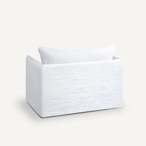 Fauteuil XL in dik stonewashed linnen, Neo Chiquito