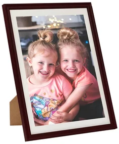 vidaXL Fotolijsten 5 st voor wand of tafel 18x24 cm donkerrood