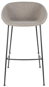 Zuiver Feston Hoge Design Barkruk Grijze Stof