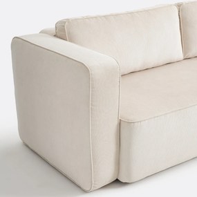 3-zitsbank, omvormbaar, met box, van fijn ribfluweel, AMEDEA