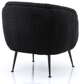 By-Boo Babe Moderne Fauteuil Zwart
