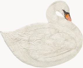 Handgemaakt kindervloerkleed Swan Lake, wasbaar