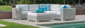 4 Seasons outdoor | Madras loungeset  Loungeset    Wit weerbestendig