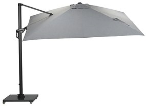 Garden Impressions Zweefparasol Hawaii Deluxe 300x300 - donker grijs - licht grijs