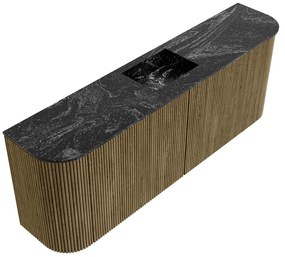 Mondiaz Joya DLux 115cm toiletmeubel ronding links/rechts dusk met wastafel faye midden 1 kraangat lava
